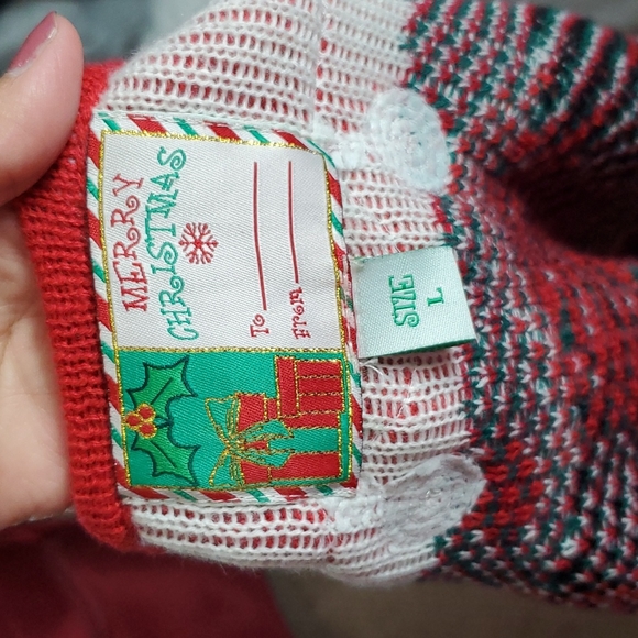 Merry Christmas Cardigan Size Large - Picture 12 of 13